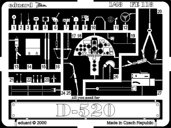 D-520 P.E. for Tamiya - Zoom 1:48