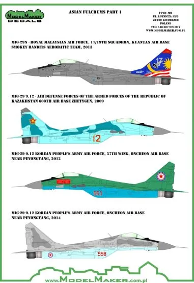 MiG-29 - Asian Fulcrums part.1 1:72