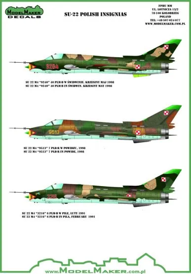 Su-22 Polish insignias 1:72