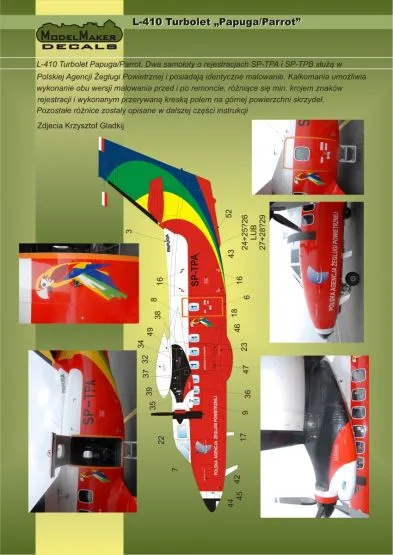 L-410 Turbolet - Papuga/Parrot 1:72