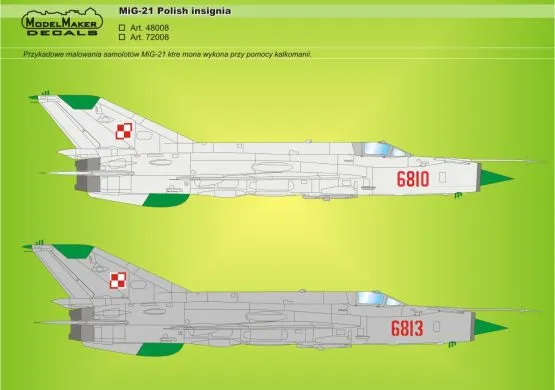 MiG-21 polish insignia 1:72