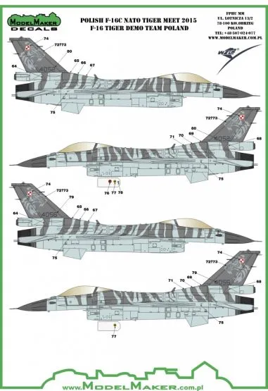 F-16C NATO Tiger Meet 2015 (Demo Team Poland) 1:48
