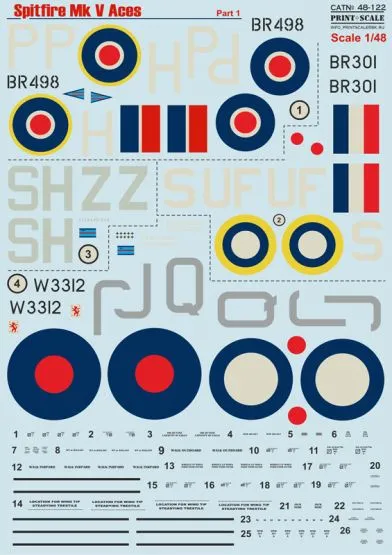 Spitfire Mk.V Aces Part.1 1:48