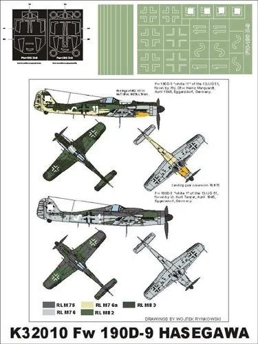 Fw 190D super mask for Hasegawa Part.2 1:32