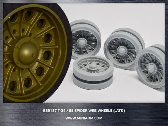 T-34/85 Spider web road wheels set (late type) 1:35