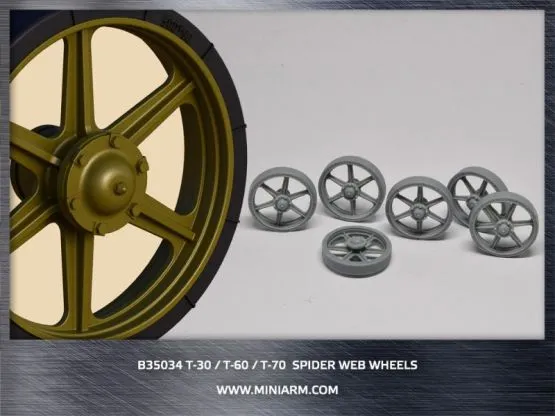 T-30/T-60/T-70 Spider web wheels 1:35