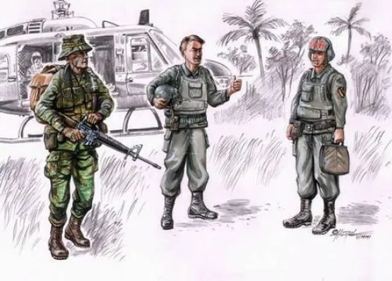 US Helicopter crew - Vietnam LRRP 1:72