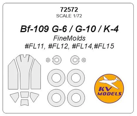 Bf 109G-6/10/K-4 mask for Fine Molds 1:72