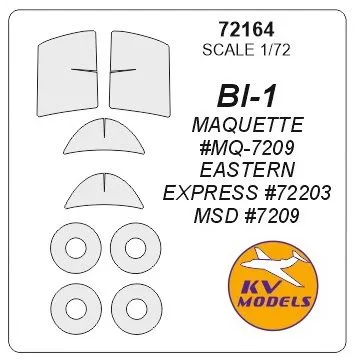Bereznyak Isaev Bi-1 mask for Maquette/ E.E. 1:72