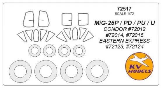 MiG-25P/PD/PU/U mask for Condor 1:72