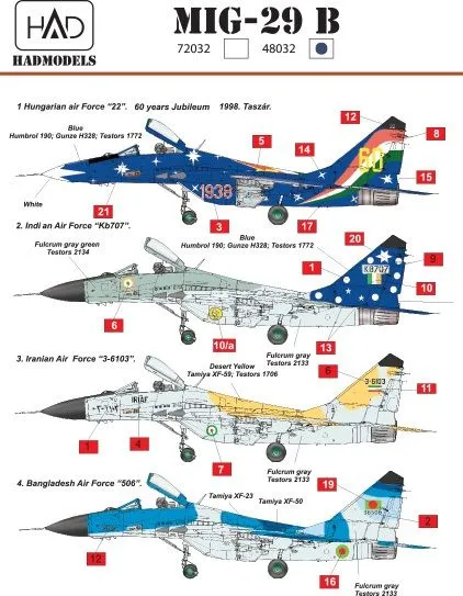 MiG-29 Fulcrum P.1 1:48