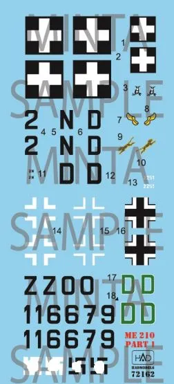Me 210A-1/Ca-1 part.1 1:72