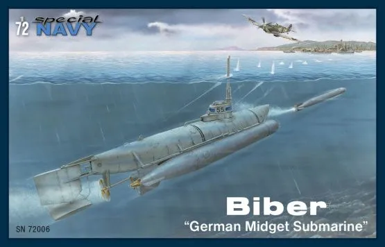 Biber (U-Boot) - German Midget Submarine 1:72