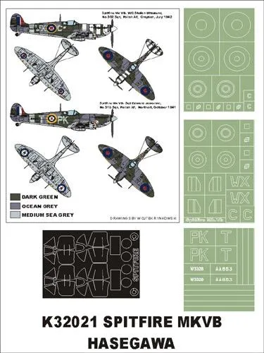Spitfire Mak.Vb super mask for Revell/ Hasegawa 1:32