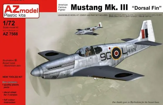 Mustang Mk.III - Dorsal fin 1:72