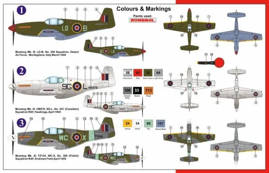 Mustang Mk.III - Dorsal fin 1:72