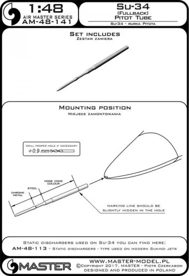 Su-34 Fullback - Pitot Tube 1:48
