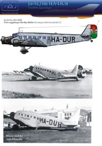 Ju-52 HA-DUR 1:72