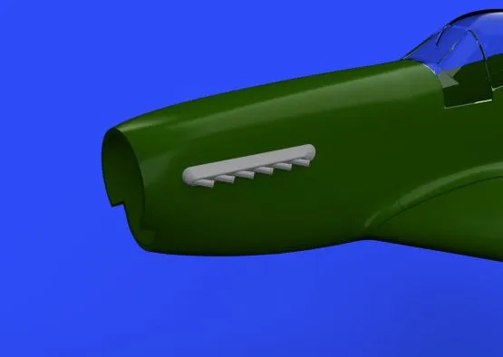 P-51D exhaust stacks w/ fairing for Airfix 1:48