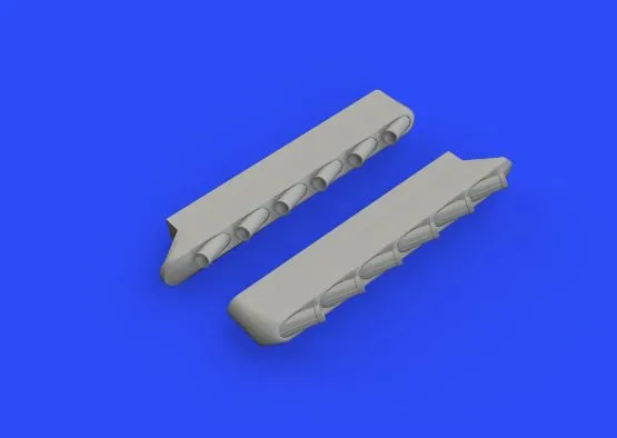 P-51D exhaust stacks w/ fairing for Airfix 1:48