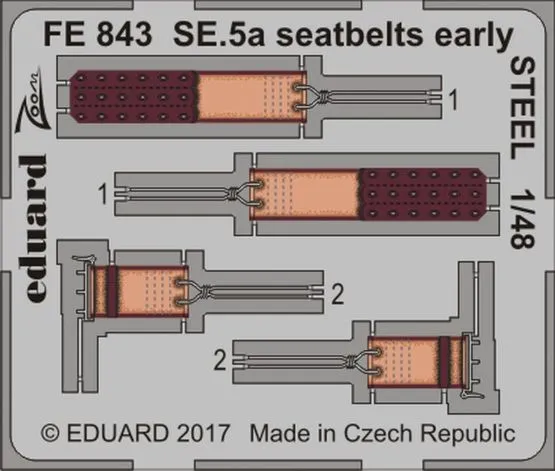 SE.5a seatbelts early STEEL 1:48
