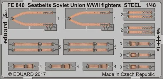 Seatbelts Soviet Union WW2 fighters STEEL 1:48