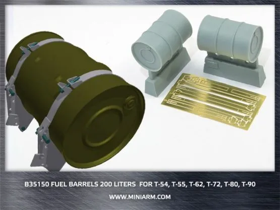 Fuel barrels 150l for T-55/-T-90 1:35