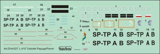 L-410 Turbolet - Papuga/Parrot 1:144