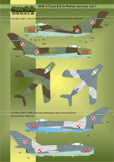 MiG-17/Lim-5/6 in Polish service vol.1 1:72