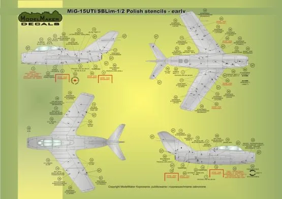 Lim-1/2/5/6/SBLim1/2 Polish stencils - Early 1:72