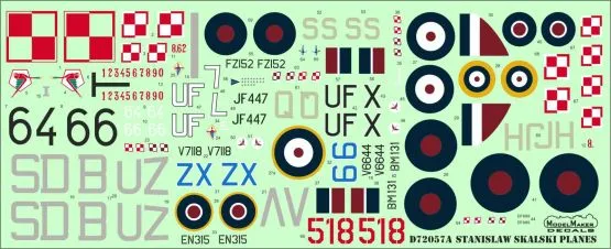 Stanislaw Skalski planes 1:72