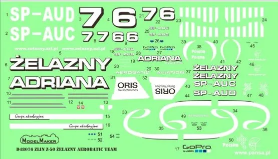 Zlin Z-50 Zelazny Aerobatic Team 1:72