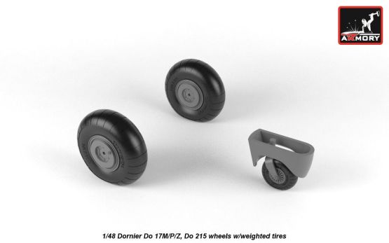 Dornier Do 17M/P/Z, Do 215 wheels 1:48