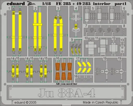 Ju 88A-4 interior for Dragon -Zoom 1:48