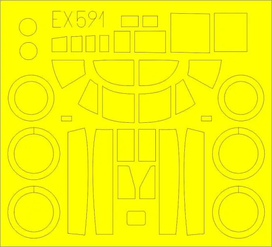 A-26B mask for Revell 1.48