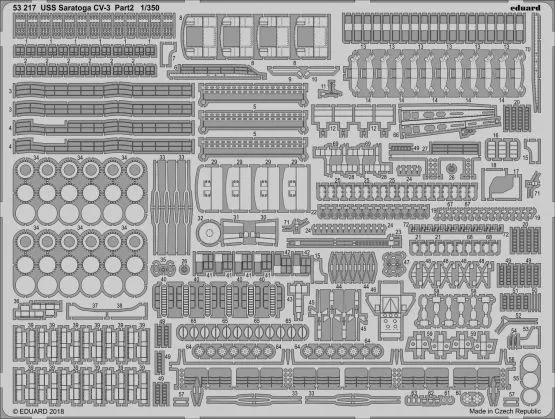 USS Saratoga CV-3 pt.2 for Trumpeter 1:350