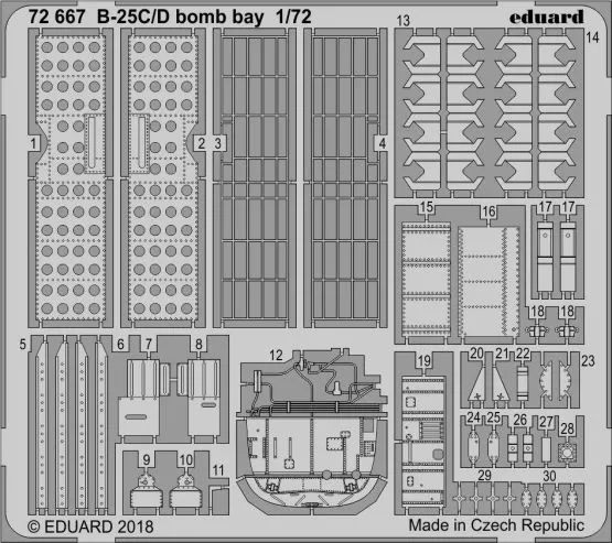 B-25C/ D bomb bay for Airfix 1:72