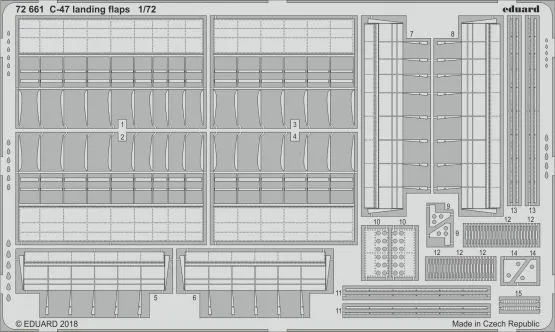 C-47 landing flaps for Hobby Boss 1:72