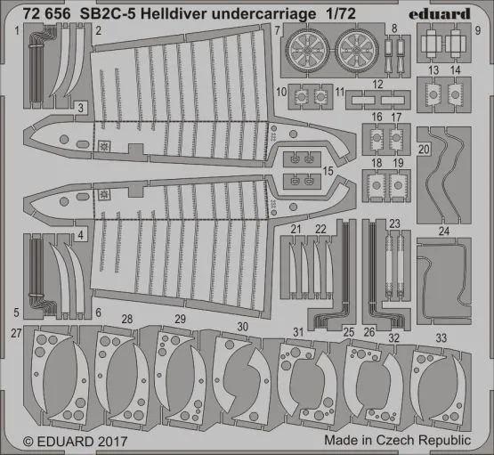 SB2C-5 undercarriage for Special Hobby 1:72