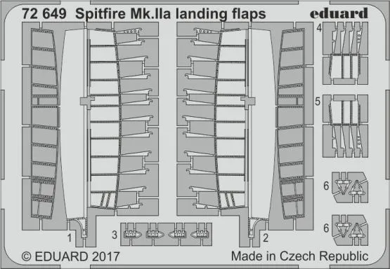 Spitfire Mk. IIa landing flaps for Revell 1:72