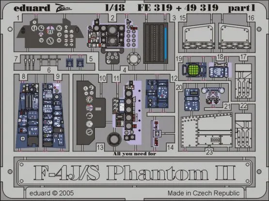 F-4J/ S Phantom II for Hasegawa - Zoom 1:48