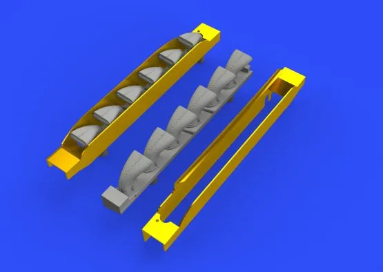 Bf 109G-6 exhaust stacks for Tamiya 1:48