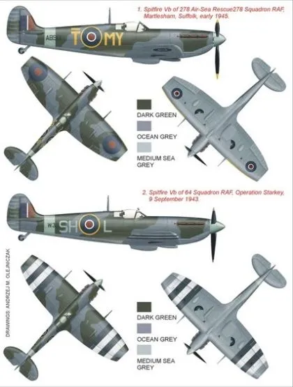 Spitfire Mk.Vb super mask for Tamiya 1:48