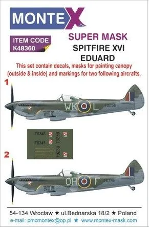 Spitfire Mk.XVI super mask for Eduard 1:48