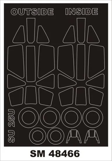 Su-25UB/UBK mask for KP/ Smer 1:48 Su-25UB/UBK mask for KP/ Smer 1:48