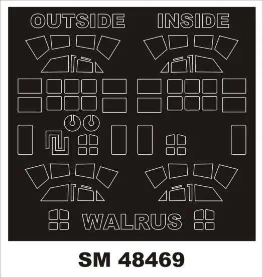 Walrus Mk.I mask for Airfix 1:48 Walrus Mk.I mask for Airfix 1:48