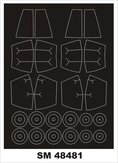 SK-37 Viggen mask for Special Hobby 1:48 SK-37 Viggen mask for Special Hobby 1:48
