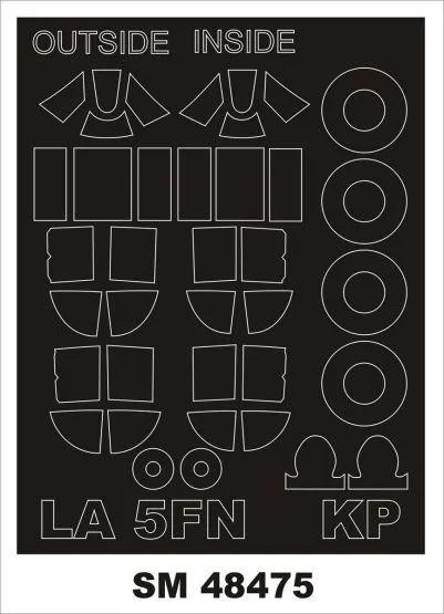 La-5FN mask for KP/ Bilek 1:48