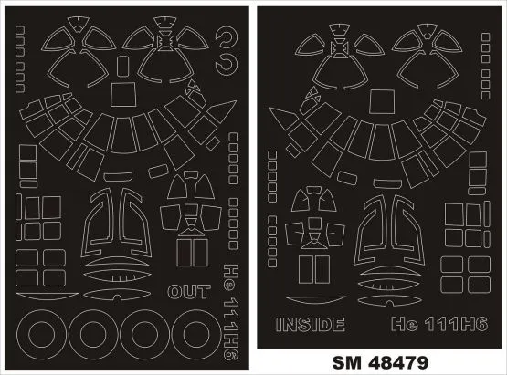 He 111H-6 mask für ICM 1:48