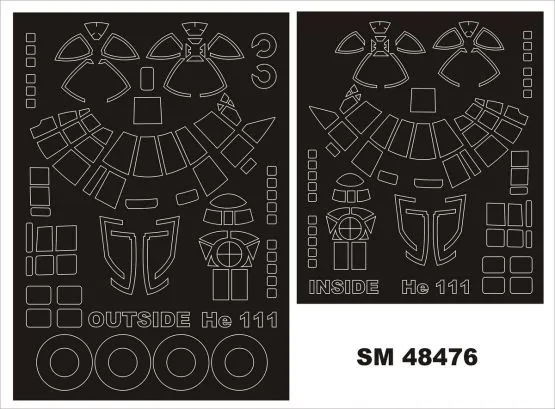 He 111H-3 mask for ICM 1:48